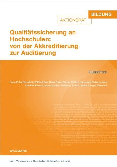 Qualitätssicherung an Hochschulen - Gutachten 2013