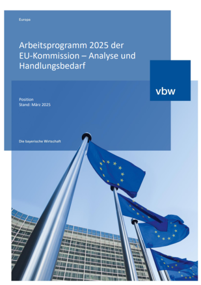 Arbeitsprogramm 2025 der EU-Kommission