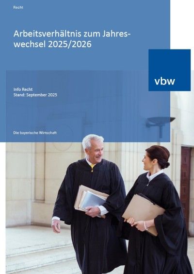 Arbeitsverhältnis zum Jahreswechsel 2025/2026